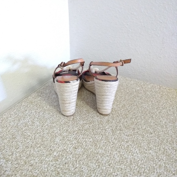 Coach Cloth Logo Wedge Sandals - Picture 5 of 6